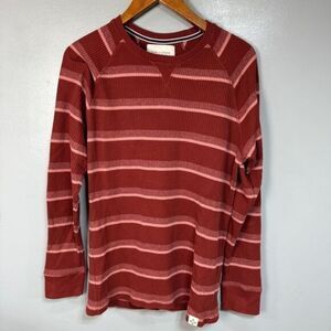 Sun & Stone Men’s Slim Fit Thermal Pullover Shirt sz L # D787